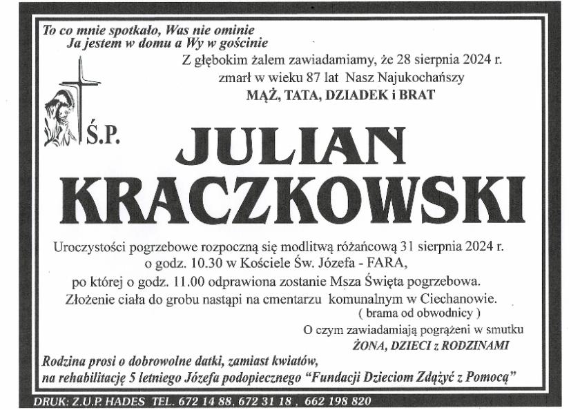 JULIAN KRACZKOWSKI