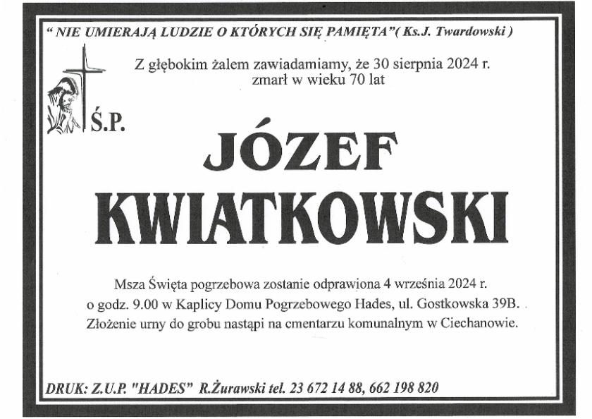 JÓZEF KWIATKOWSKI