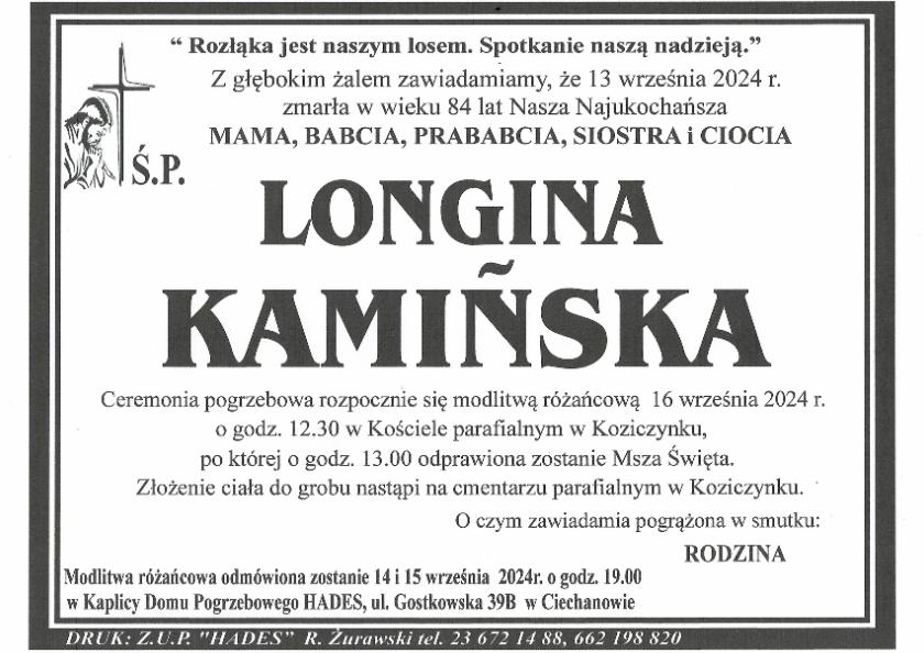 LONGINA KAMIŃSKA 