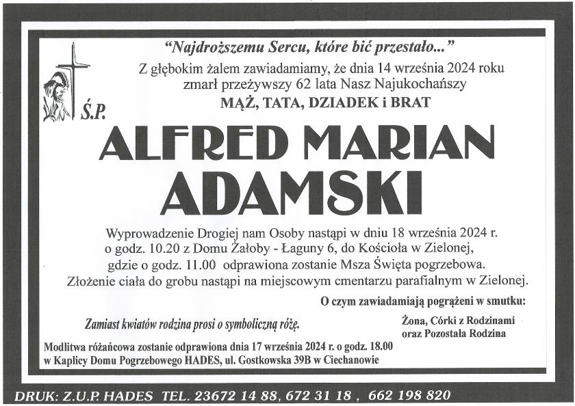 ALFRED MARIAN ADAMSKI