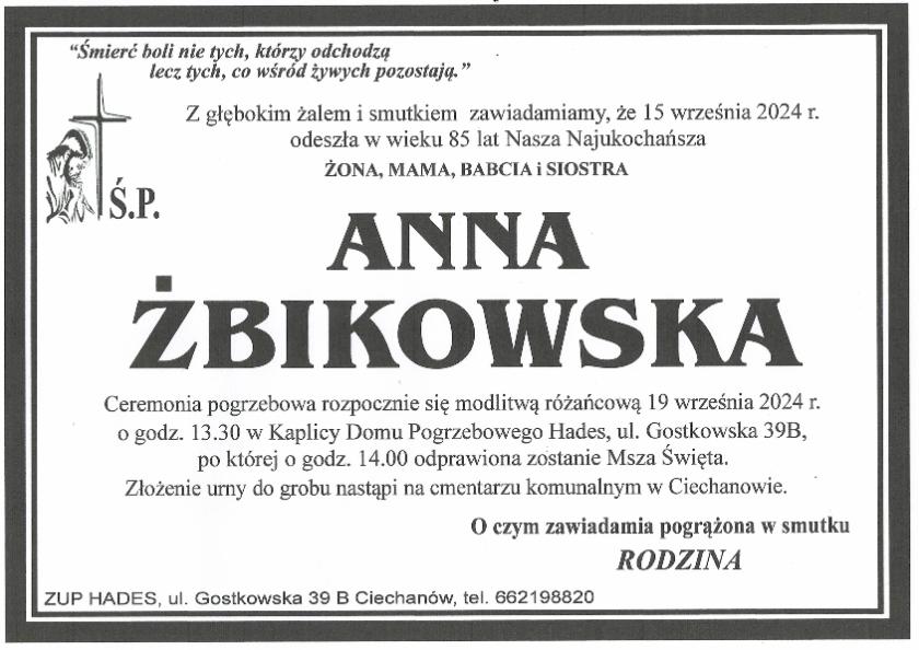 ANNA ŻBIKOWSKA