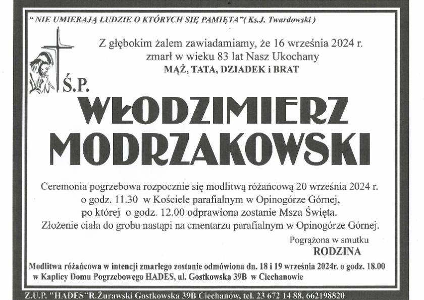 WŁODZIMIERZ MODRZAKOWSKI