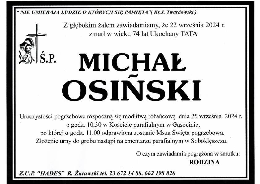 MICHAŁ OSIŃSKI