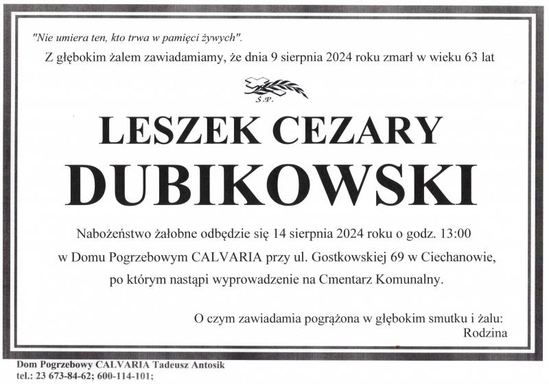 Leszek Cezary Dubikowski