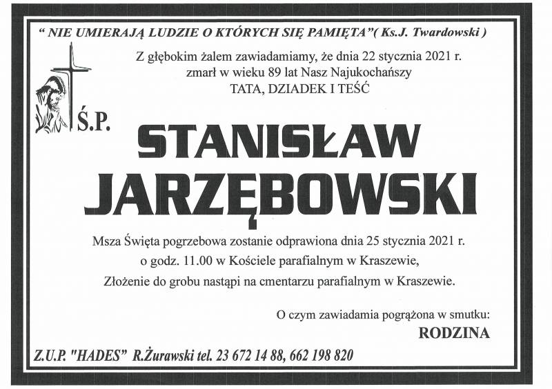 STANISŁAW JARZĘBOWSKI