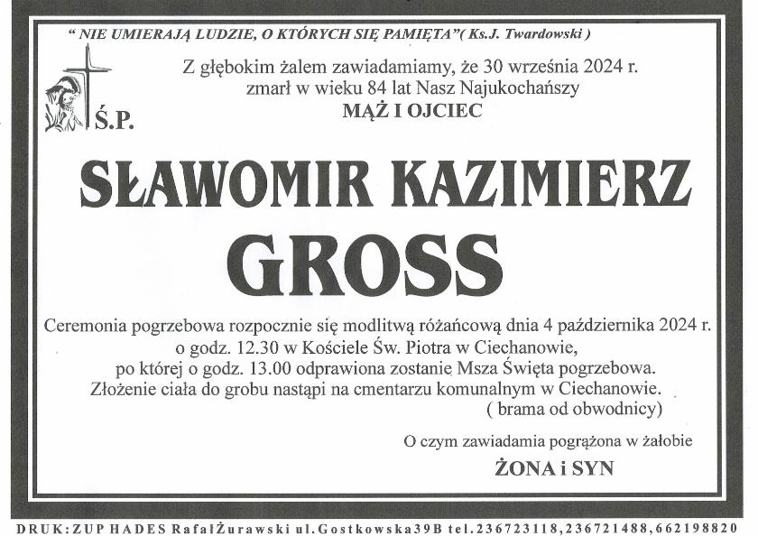 SŁAWOMIR KAZIMIERZ GROSS
