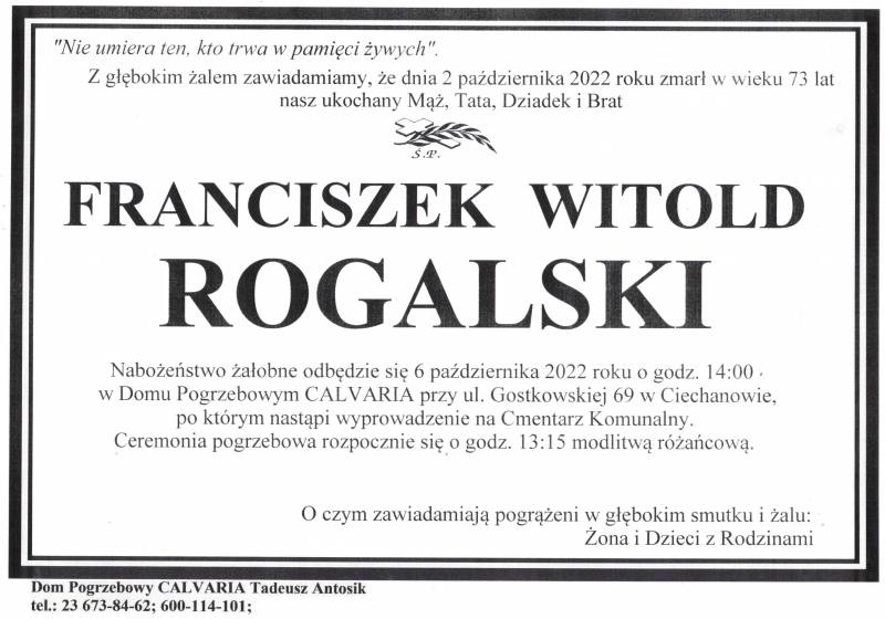 Franciszek Witold Rogalski