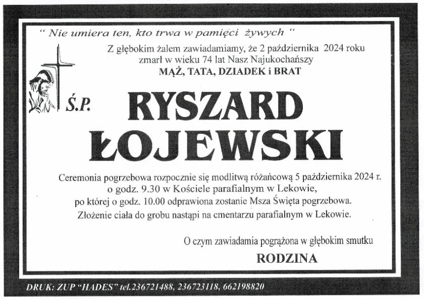 RYSZARD ŁOJEWSKI