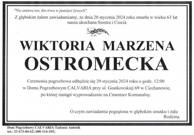 Wiktora Marzena Ostromecka