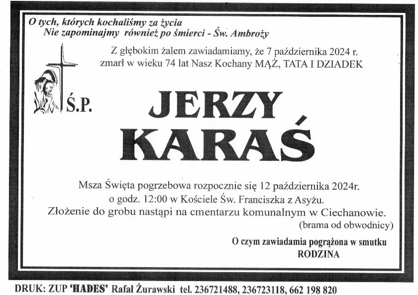 JERZY KARAŚ 