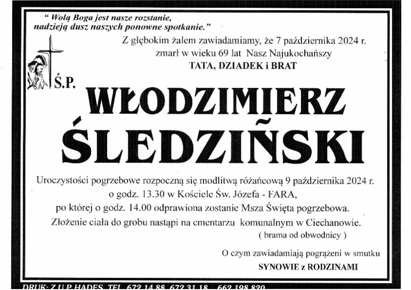 WŁODZIMIERZ ŚLEDZIŃSKI