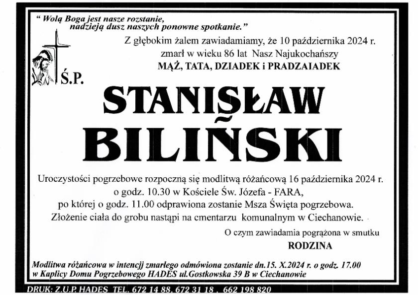 STANISŁAW BILIŃSKI