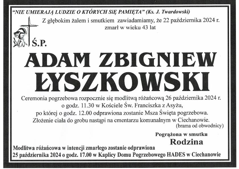 Adam Zbigniew Łyszkowski