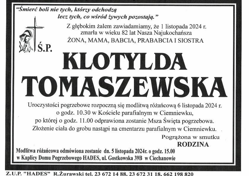 KLOTYLDA TOMASZEWSKA