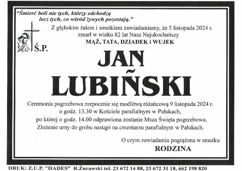 JAN LUBIŃSKI