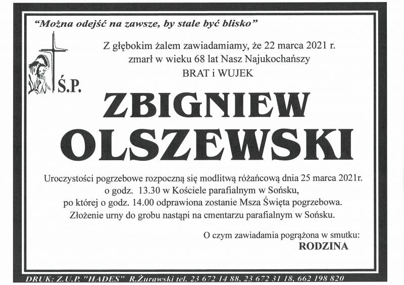ZBIGNIEW OLSZEWSKI