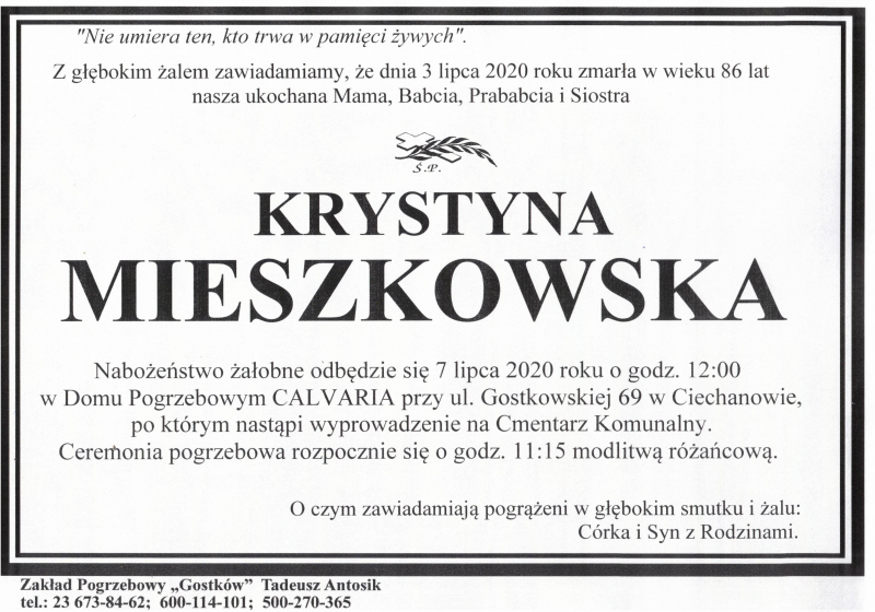 Krystyna Mieszkowska