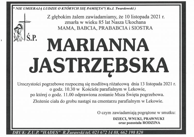 MARIANNA JASTRZĘBSKA