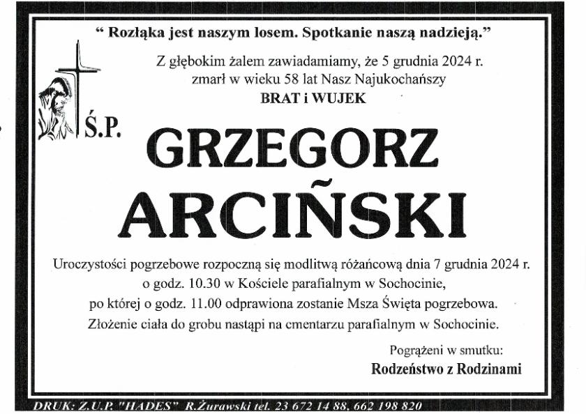 GRZEGORZ ARCIŃSKI
