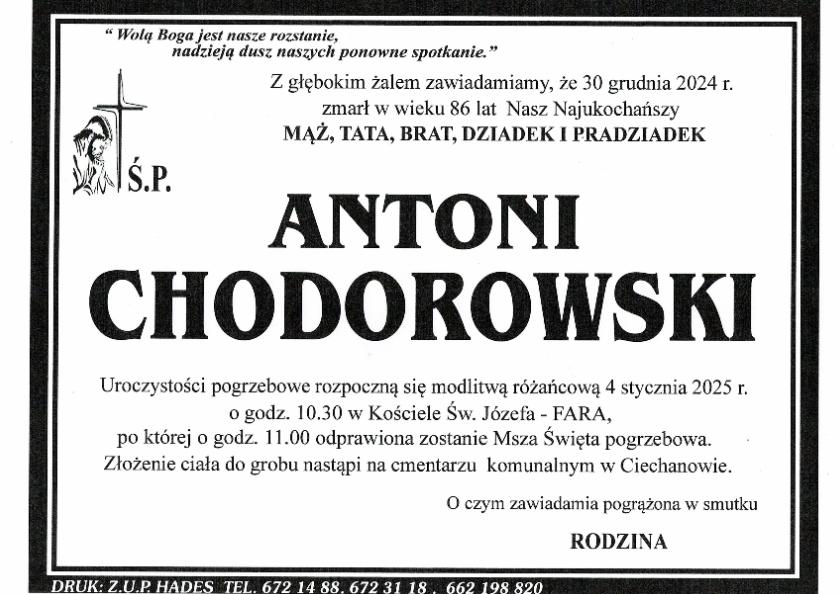 ANTONI CHODOROWSKI