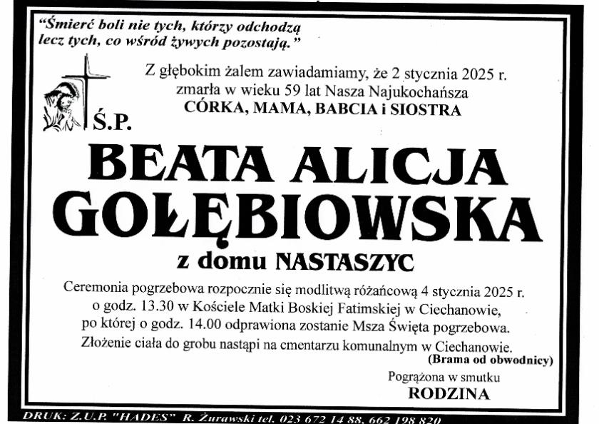 BEATA ALICJA GOŁĘBIOWSKA