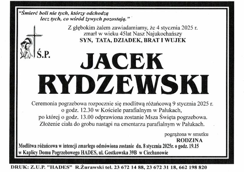JACEK RYDZEWSKI
