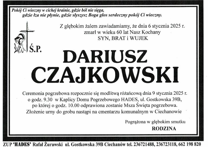 DARIUSZ CZAJKOWSKI