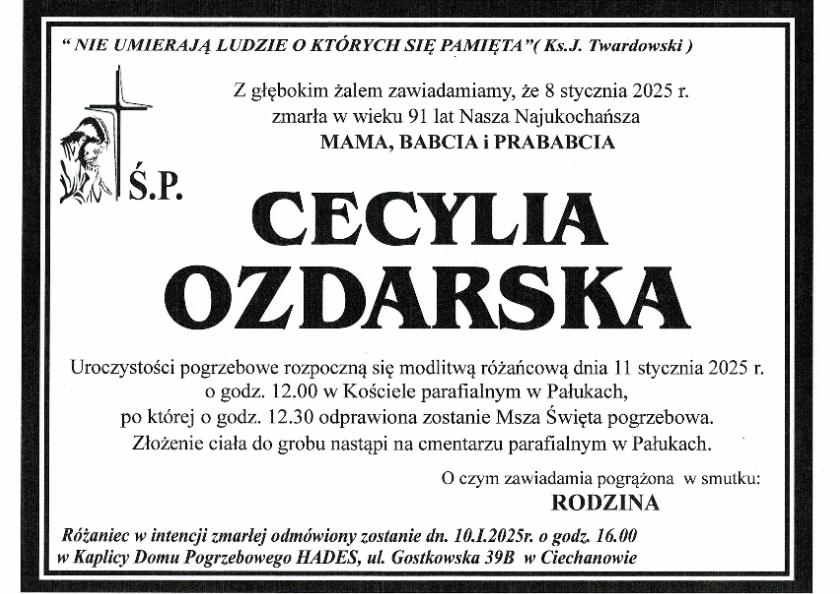 CECYLIA OZDARSKA