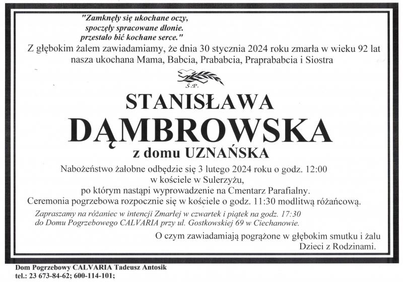 Stanisława Dąmbrowska