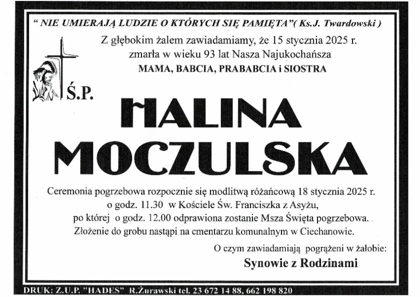 HALINA MOCZULSKA
