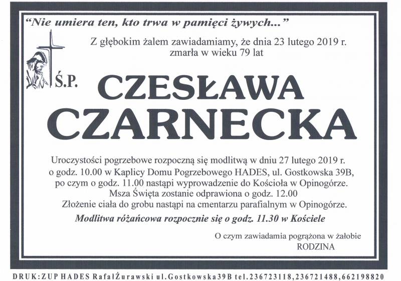Czesława Czarnecka