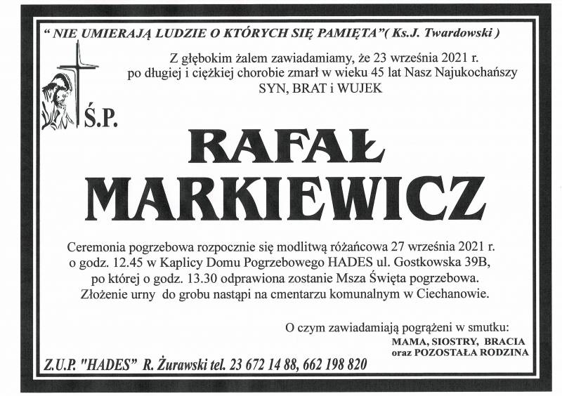 RAFAŁ MARKIEWICZ