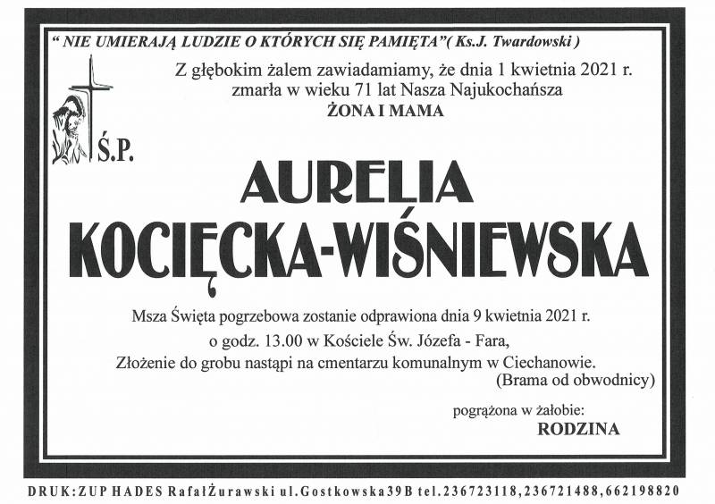 AURELIA KOCIECKA-WIŚNIEWSKA