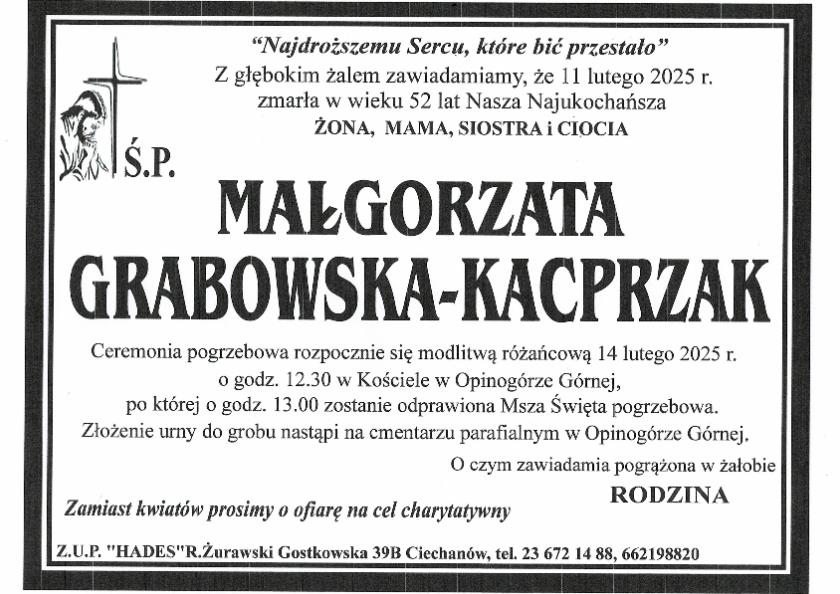 MAŁGORZATA GRABOWSKA-KACPRZAK