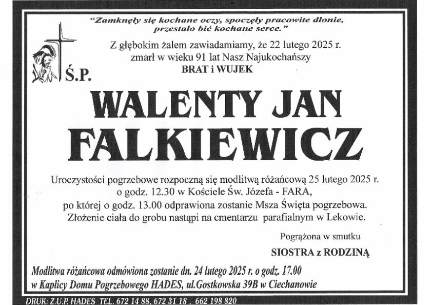 WALENTY JAN FALKIEWICZ
