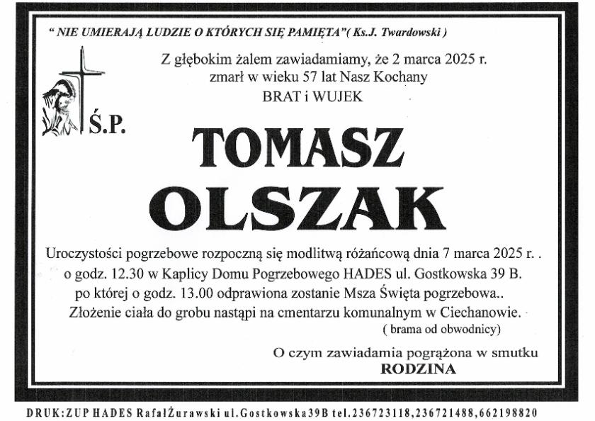 TOMASZ OLSZAK 