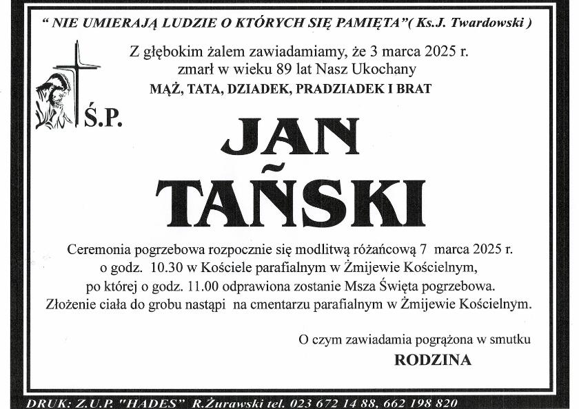 JAN TAŃSKI