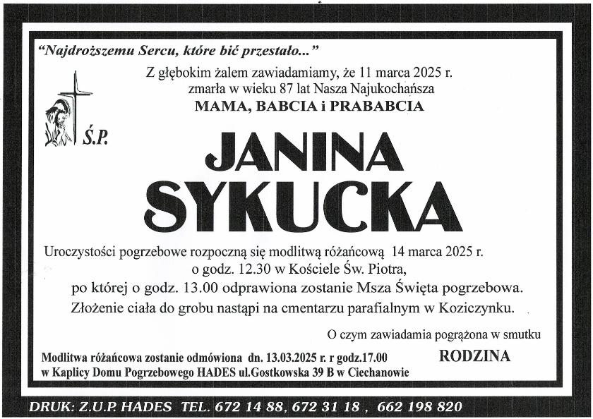 JANINA SYKUCKA