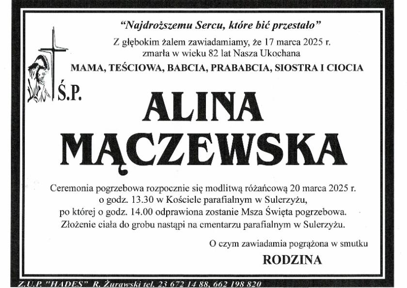 ALINA MĄCZEWSKA