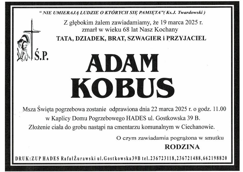 ADAM KOBUS
