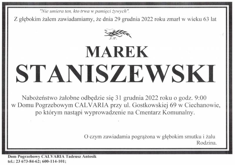 Marek Staniszewski