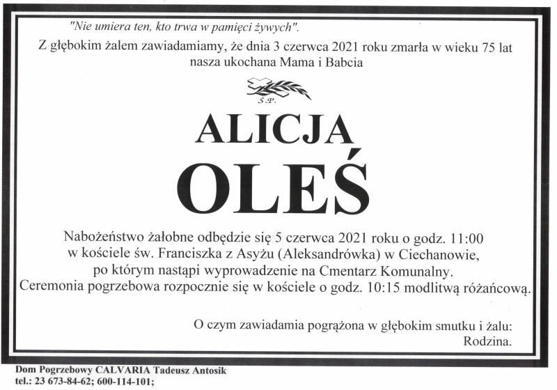 Alicja Oleś