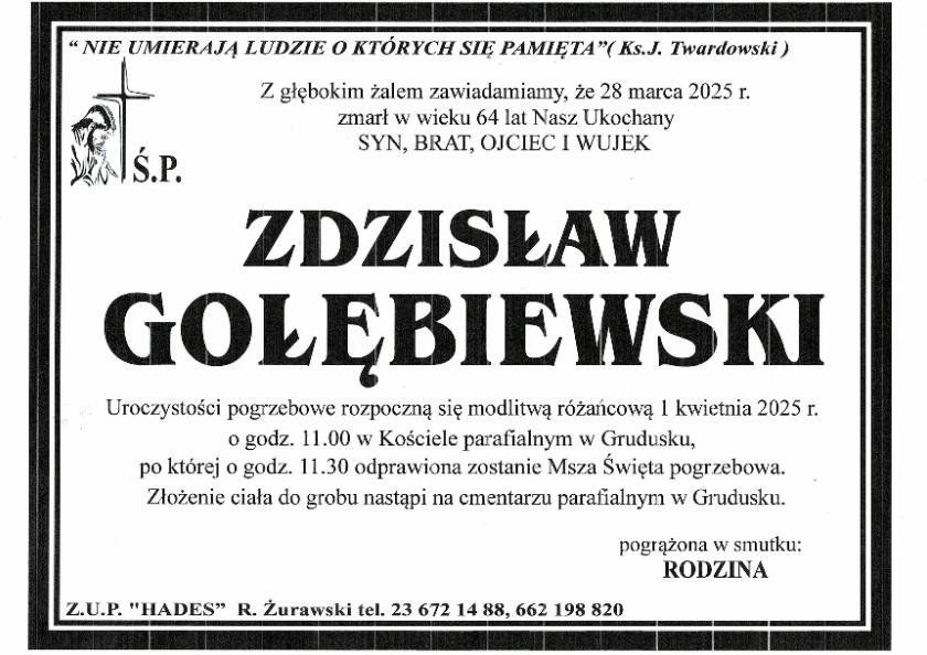ZDZISŁAW GOŁĘBIEWSKI 