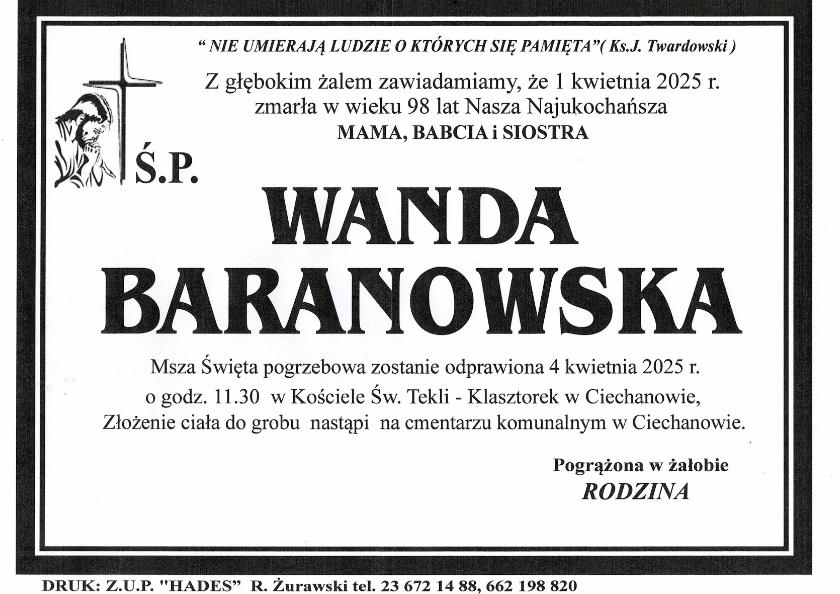 WANDA BARANOWSKA