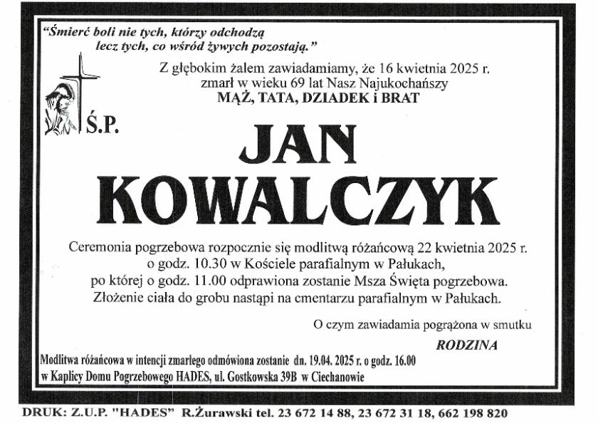 JAN KOWALCZYK