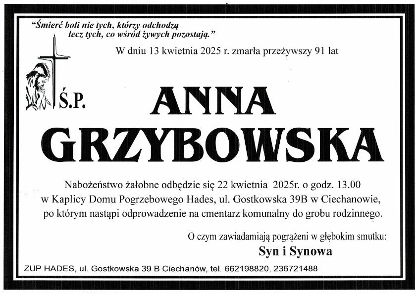 ANNA GRZYBOWSKA