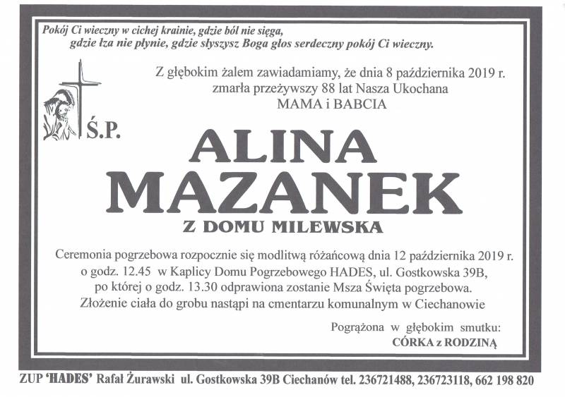 Alina Mazanek