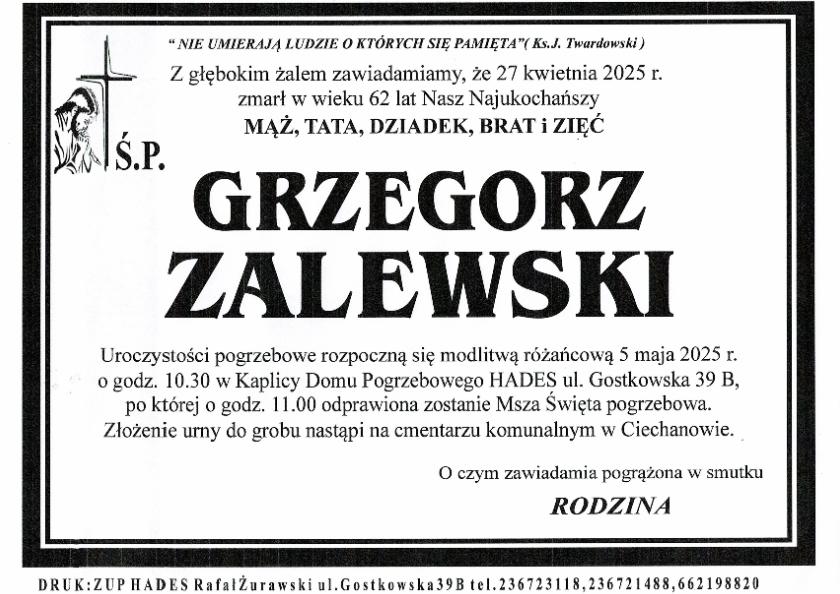 GRZEGORZ ZALEWSKI