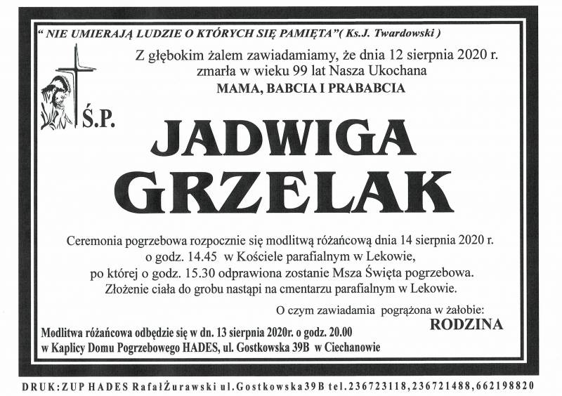 JADWIGA GRZELAK