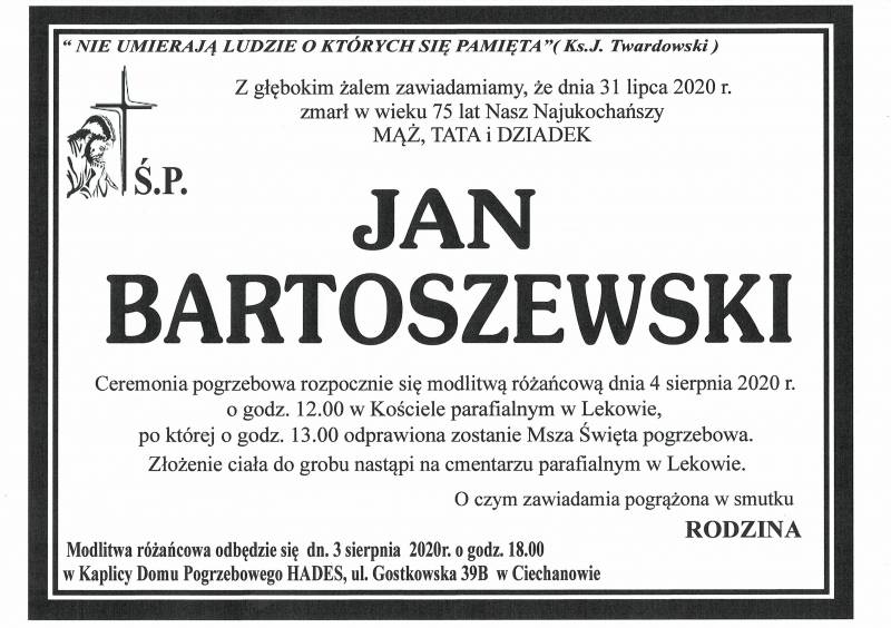 JAN BARTOSZEWSKI